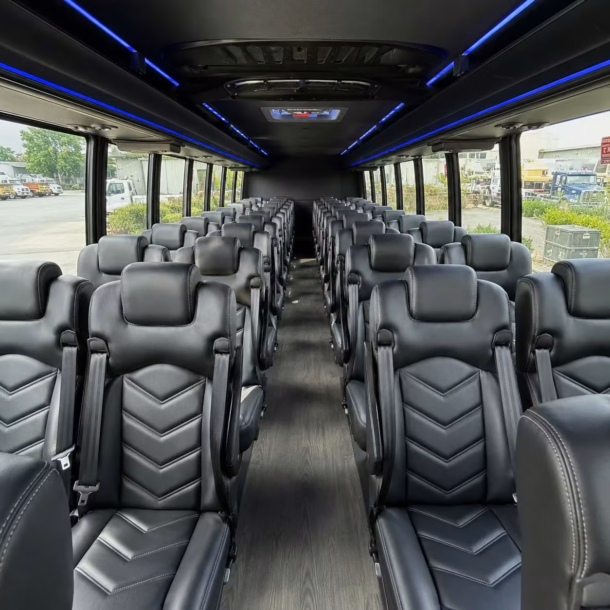 28 passenger minibus inside