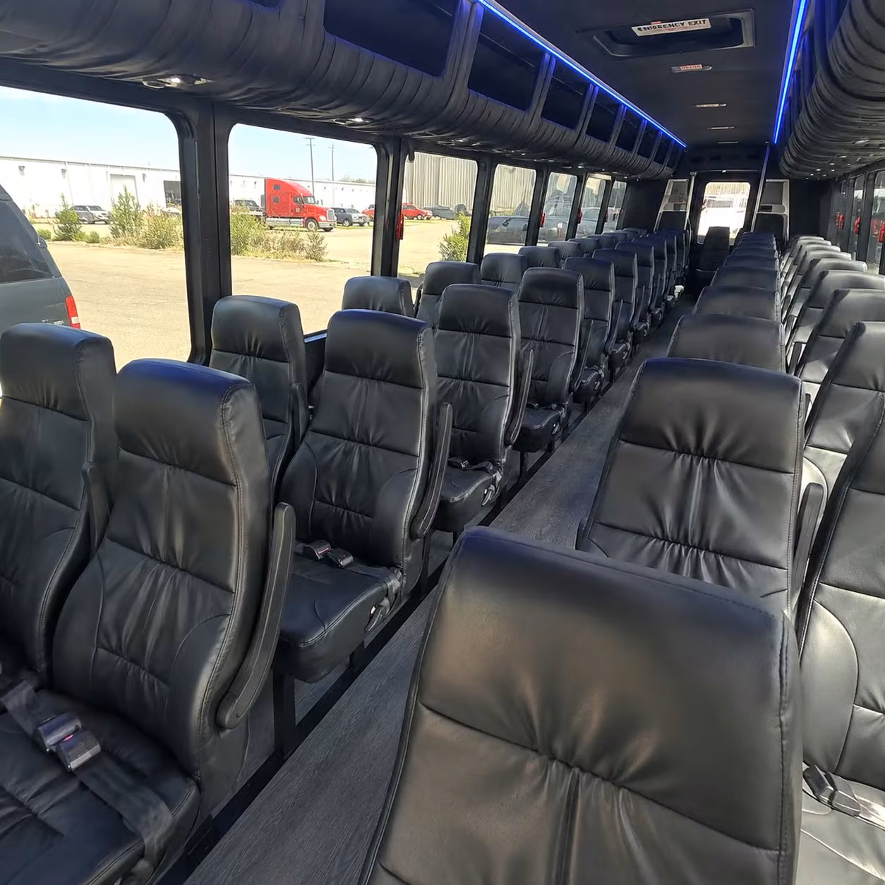 28 passenger minibus interior