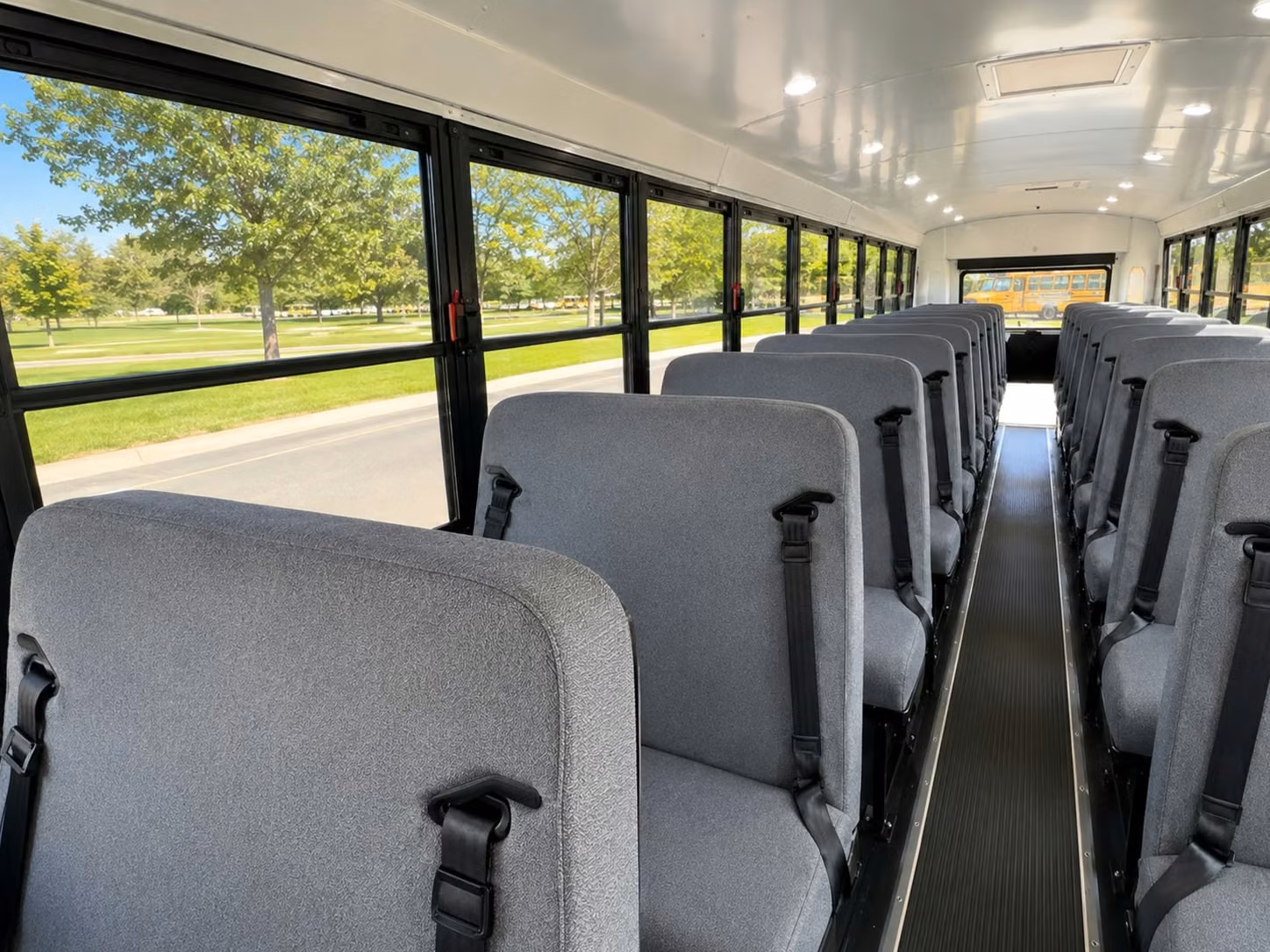school bus inside